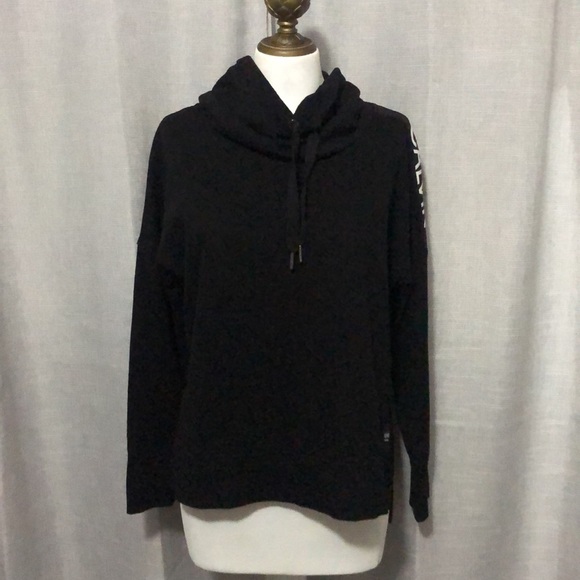 Calvin Klein Performance Line Cowl Neck Sweatshirt-Sz s-Black-Cotton Blend-EUC - Picture 5 of 16